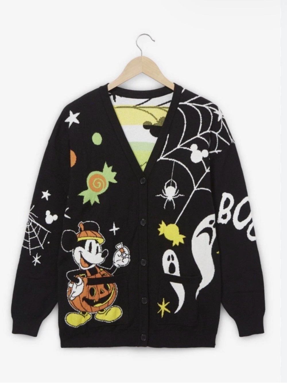 Boxlunch her universe Disney Mickey Mouse Halloween cardigan xs
